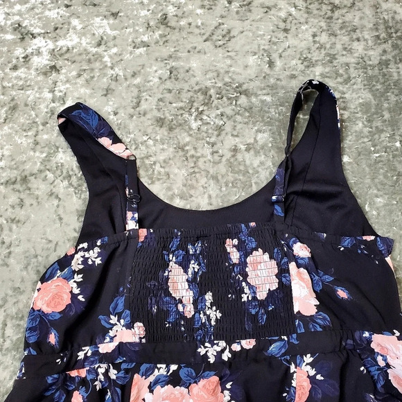Torrid Black Floral Georgette Maxi Dress Size 2x - Picture 4 of 5